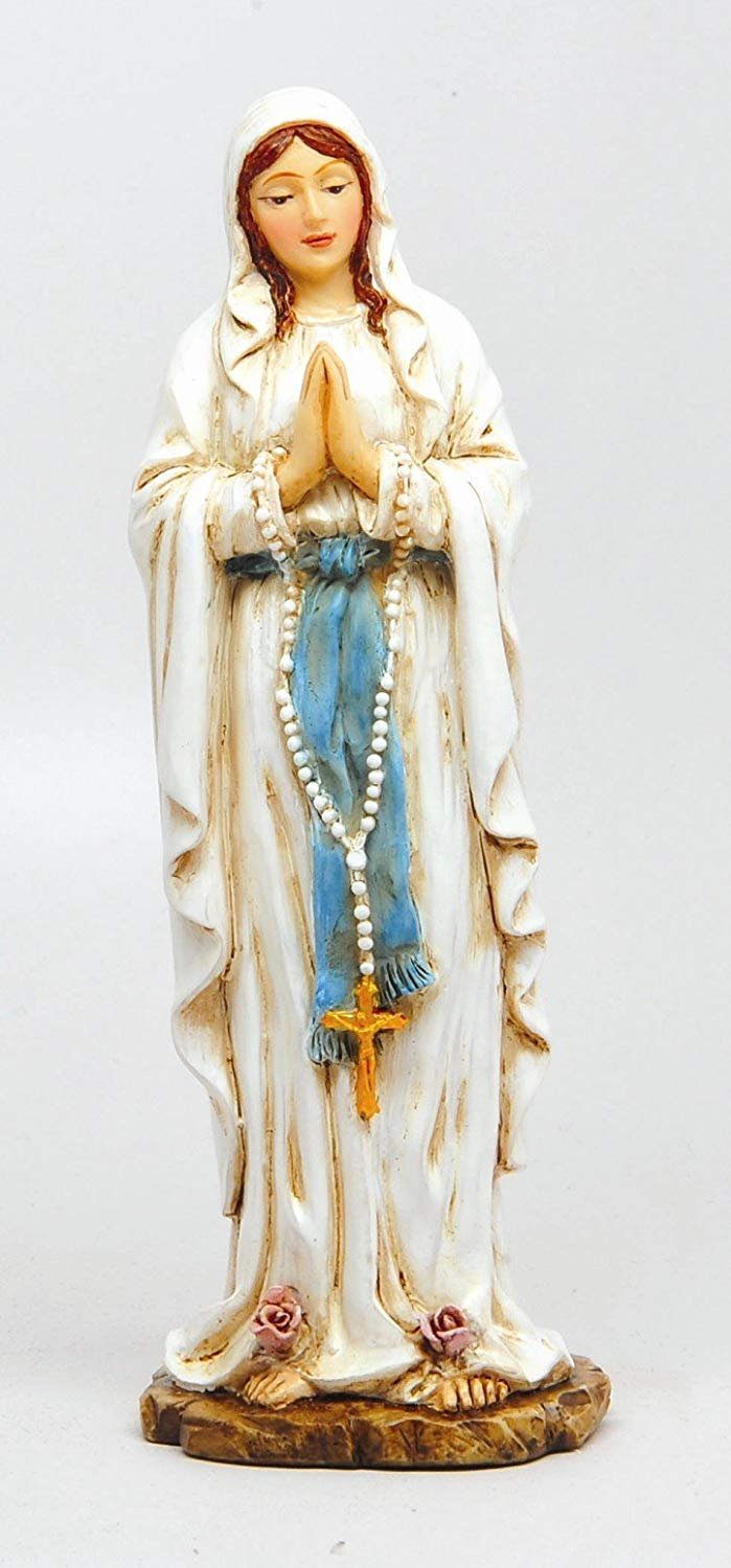 PTC 6 Inch Our Lady of Lourdes Orthodox Religious Statue Figurine