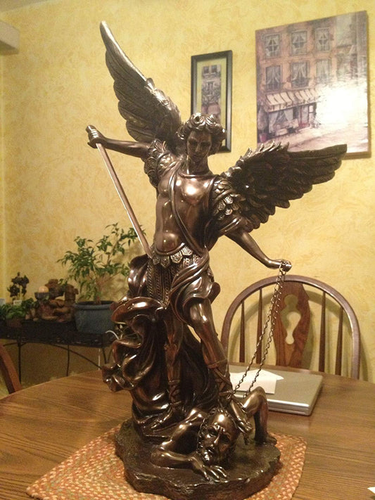 St. Michael Statue 32" (Image does not represent the actual item. Images are inside.)