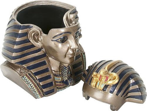 YTC Summit International Ancient Egyptian Pharaoh King Tut Jewelery Trinket Box Storage Container Egypt