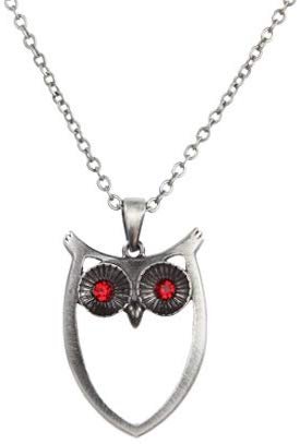 Wise Owl Pewter Necklace Jewelry- Mystica Collection