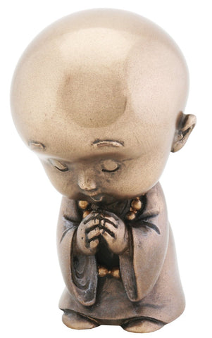 Joyful Monk Praying Baby Buddha Figurine