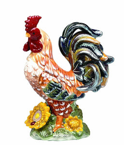 Breasted Ceramic Rooster Home Accent Décor