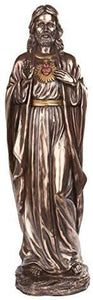 9 Inch Sacred Heart of Jesus Standing Religious Resin Statue Figurine