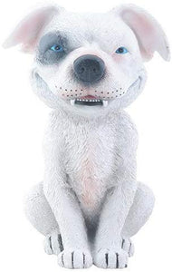 YTC White Grinning Puppy Dog TeeHee Themed Decorative Figurine Statue