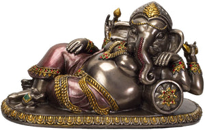 Lying Ganesha Resin Figurine