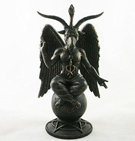 Baphomet Figurine Satanic Demon Occult Goat of Mendes Statue Pagan Ornament by Nemesis Now