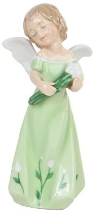 Pacific Giftware Calla Lilly Floral Angel Girl Religious Statue Fine Porcelain Figurine, 5.25" H