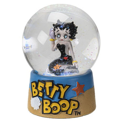 Botega Exclusive Betty Boop Little Black Dress Mermaid Snow Globe American Classic Novelty Collectible 5.5” Tall