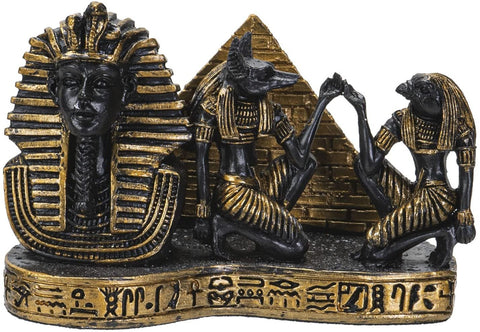 Ancient Egyptian King TUT Card Holder Resin Figurine