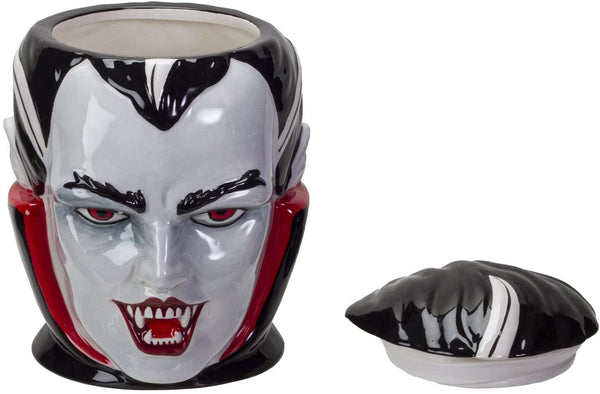 Pacific Giftware Halloween Vampire Dracula Bust Ceramic Cookie Jar