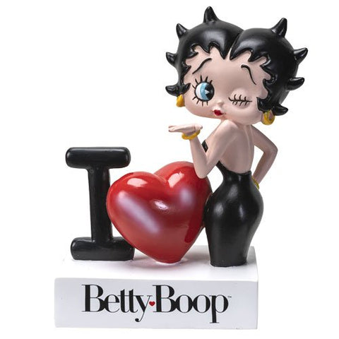 Botega Exclusive I Heart Betty Boop Wink & Kiss Figurine American Classic Novelty Statue Flirty Collectible 5.75” Tall