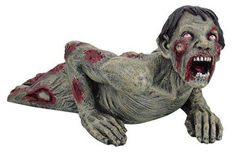 PTC 9601 Zombie in a Crawling Position Painted Resin Statue Figurine, 9"