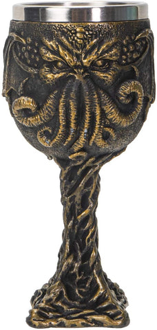 Summit Collection The Call of Cthulhu Sea Monster Goblet Wine Glass 6.75 inches Tall 7 fl oz Gothic Wine Chalice