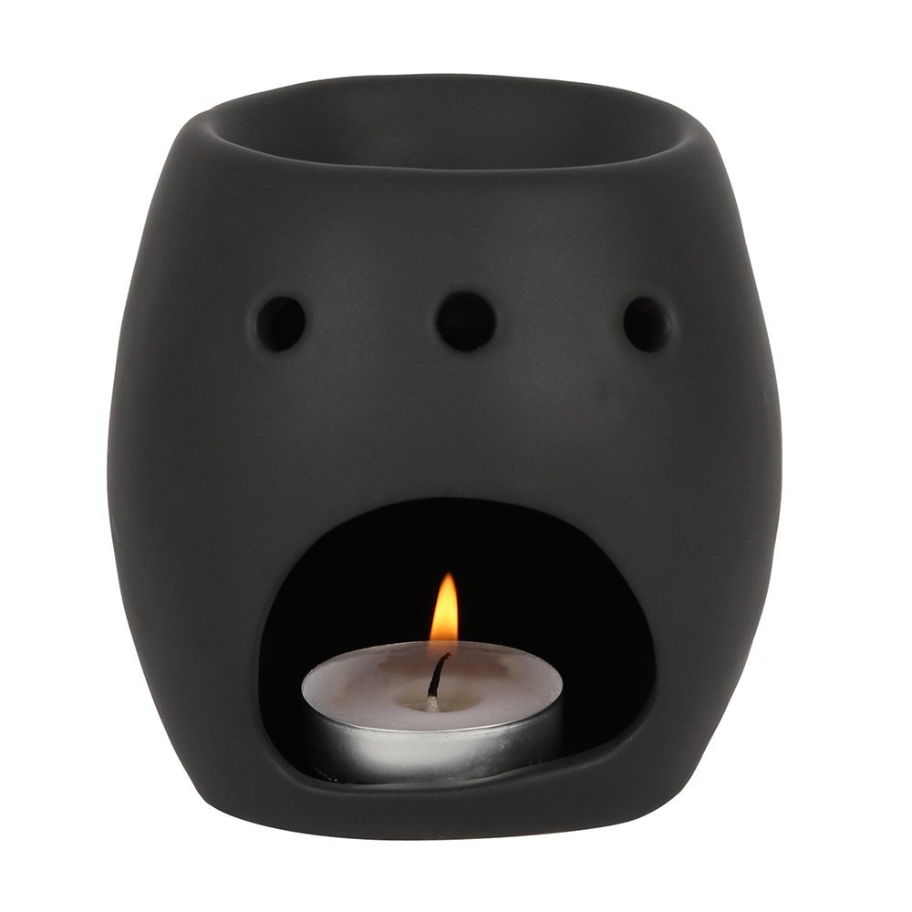 Pacific Giftware White Skull Aromatherapy Oil Burner Wax Warmer Tealight Holder