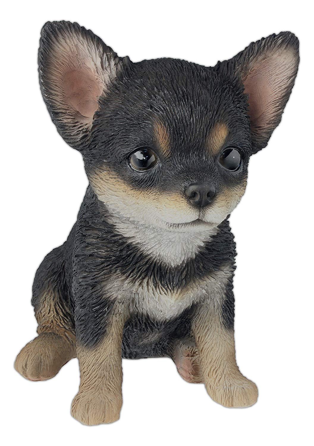 Nature's Gallery "Pet Pals" Statue (Black & White Chihuahua Puppy)