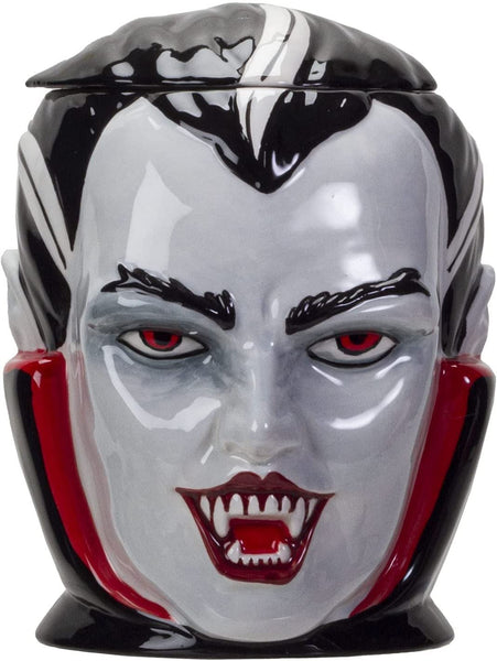 Pacific Giftware Halloween Vampire Dracula Bust Ceramic Cookie Jar