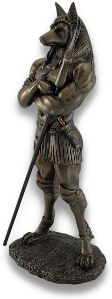 Egyptian God Anubis Statue Deity Jackal Figurine